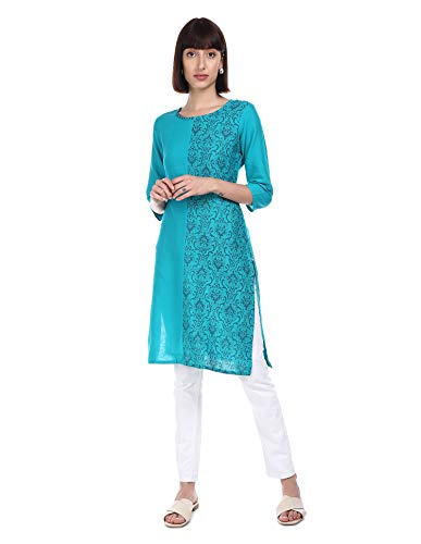 Image of Women's Cotton Regular Kurtas
