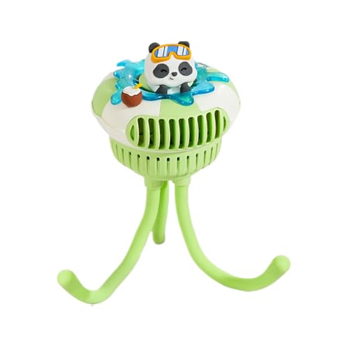 Genérico Ventilador De Cochecitos - Ventilador Portátil | ABS 3.82x3.74x9.84 Pulgadas De Viajes Duradero, Pequeño Con 3 Velocidades, Equipo De Viaje De Bebé Tranquilo Para Acampar Al Aire