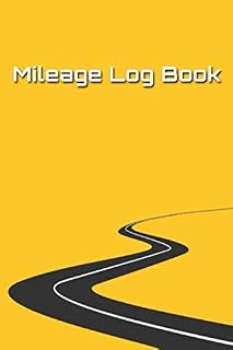 Mileage Log Book: Tracker for Tax Purposes [Highway on Yellow Background Design]