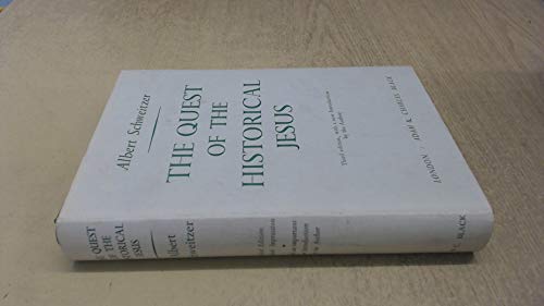 The quest of the historical Jesus: A critical s... B0007J1OFY Book Cover