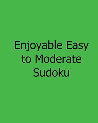 Enjoyable Easy to Moderate Sudoku: Fun, Large Grid Sudoku Puzzles