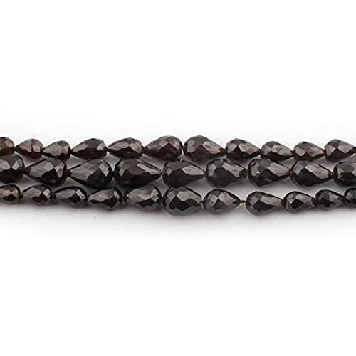 Zircon naturel brun en gouttes pour remplacer vos perles synthétiques ternes