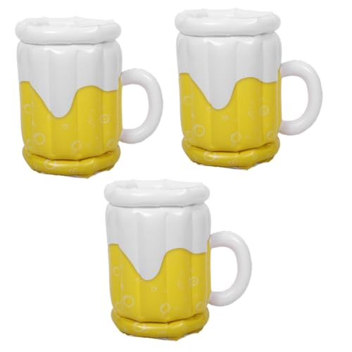 PRETYZOOM 3 Piezas Cubo de Hielo Inflable Bandeja de Hielo hidro Cubos de Hielo Enfriador de Bebidas hielera Decorativa para Fiestas Enfriador Inflable para Fiesta el plastico Reutilizable