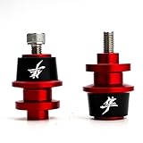MOWOK Fits For SUZUKI Hayabusa GSX1300R GSX 1300R Gen 3 1999-2021 2022 2023 2024 2025 Accessories Motorcycle M8 Swingarm Spools Slider Stand (Black) (Red)