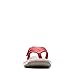 Clarks Women's Breeze Sea Flip-Flop, Red Synthetic, 8