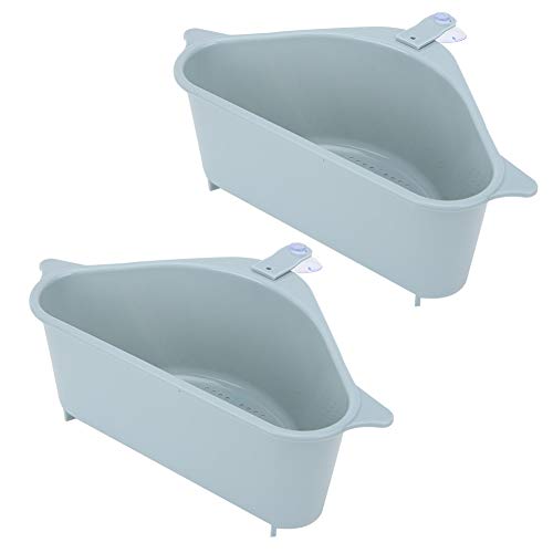 Colador plástico triangular para fregadero 2 piezas