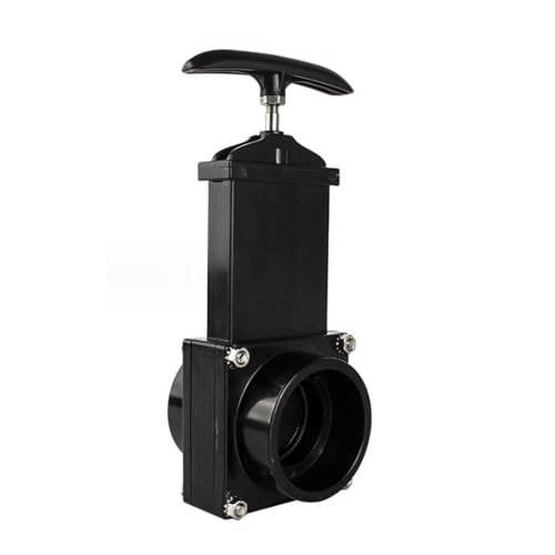 BODYGAD Valvola di Scarico per Camper, Dimensioni ø 50mm Cursore A Tirante Nero Robusta Resistenza Valvola di Scarico per Acque Reflue Leggera Valvola di Ritegno per Navi Camper per Furgoni Roulotte