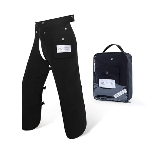 ZELARMAN Chainsaw Chaps Apron 8-Layer Wrap for Men/Women Loggers Forest Workers Protective Chain Saw Pants Adjustable