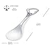 AMBEDORA Small Silver Spoon for Boy or Girl with Engraving, Polished 925 Sterling Silver, Christening, Birthday Gift