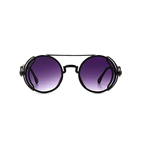 Hai Lan Retro Steampunk Sunglasses Vintage Style Sun Glasses Round Metal Frame Circle Glasses Street Shot Eyewear2