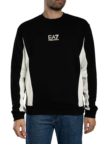 EA7 Homme Sweat-Shirt À Logo Black Beauty pull col rond mode urbaine et sportswear masculin