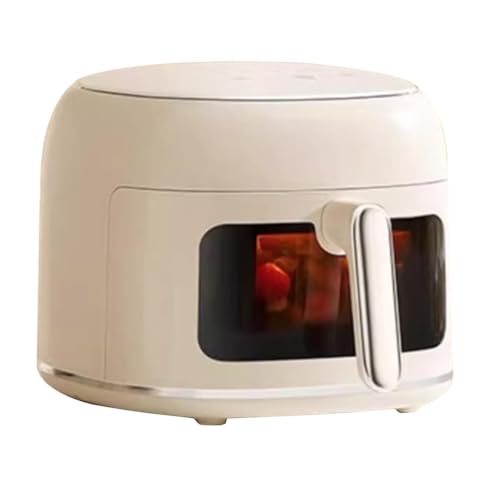 Easnuroz Freidora De Aire Doméstica 6L Freidora De Aire Multifuncional De Gran Capacidad Vaporizador Visual Sin Volteo Freidora Eléctrica Diseño Que Ahorra Espacio - Ideal para Cocinas Pequeñas