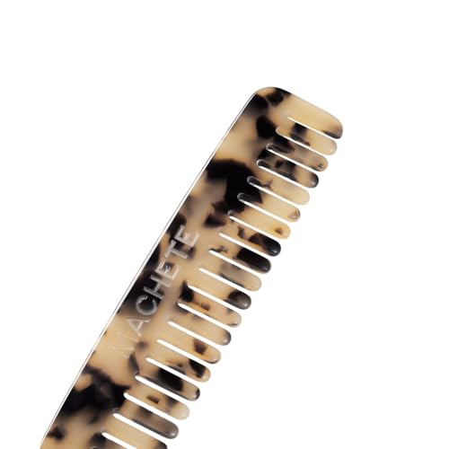 MACHETE No. 3 Wide Tooth Handmade Styling Comb - Hair Styling, Fine Dressing and Detangling Comb for Women and Men (Blonde Tortoise) image 4