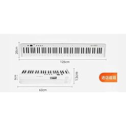 Piano électrique numérique 88 touches Piano pliable Piano portable avec Bluetooth MIDI Noir - Les Beatles, Paul McCartney, John Lennon, RIngo Starr, George Harrison Piano électrique numérique 88 touches Piano pliable Piano portable avec Bluetooth MIDI Noir – Image 6