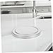Luxshiny 2pcs Stainless Steel Swing Top Trash Can Lids, round Embedded Countertop Replacement Covers for 21.5-24cm Openings, Kitchen and Bathroom Waste Bin Flap