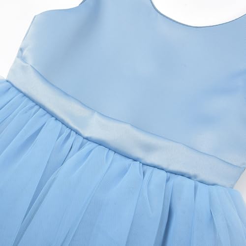 Image of JerrisApparel Flower Girls Dress Wedding Satin Dresses Princess Birthday Party Prom Ball Gown