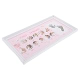Souvenir d'empreintes de mains et de pieds : utilisez le kit inclus pour créer des empreintes de mains et de pieds, et préserver ces précieux moments pour toujours. support pour empreintes de mains de bébé et photos