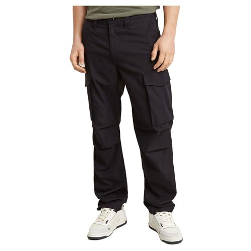 G-STAR Raw - Mens Core Regular Cargo 5-Pocket Pants, Color Dk Black, Size: 33W x 34L