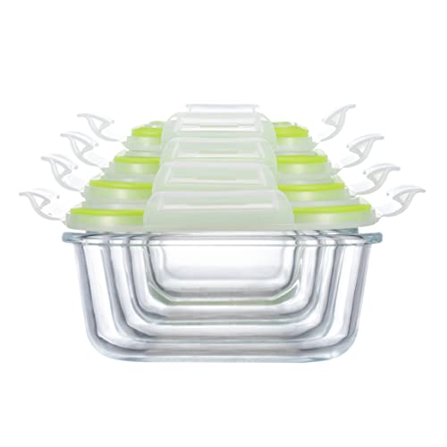 S Salient Airtight Meal Prep Containers For Food Storage [24 Piece] Leak Proof, Bpa Free Glass Bento Boxes For Lunch (12 Lids & 12 Containers) #TOP4