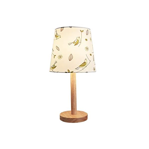 Pauleen 48036 Cute Bird Lamp Tischleuchte max. 20W Tischlampe für E27 Lampen Kinderzimmerlampe Vogel Grün Blau Stoff… – Bild 6