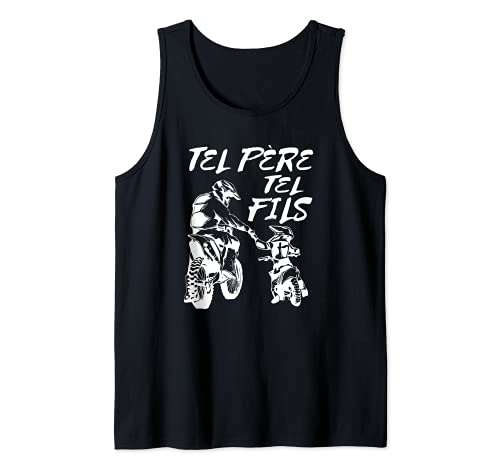 Tel Père Tel Fils Moto Cross Sport Motocycliste Présent Débardeur Cover