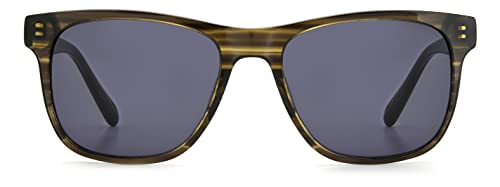 Fossil Men's Male Sunglass Style FOS 2112/S Square, Khaki Horn/Gray, 55mm, 18mm3