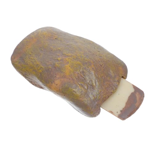 Tofficu Caja De Llaves De Piedra Simulada Para Exteriores Contenedor Para Llaves De Jardín Caja De Almacenamiento De Seguridad Sin Cerradura Para Pequeños Objetos De Valor