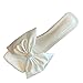 WANGFENG 2022 Summer Moda Sexy Toe Stiletto Bow Slippers On Word Sandals Open Toe Toe Sandals Son adecuadas para Ocasiones de Citas y Ocasiones de negociación