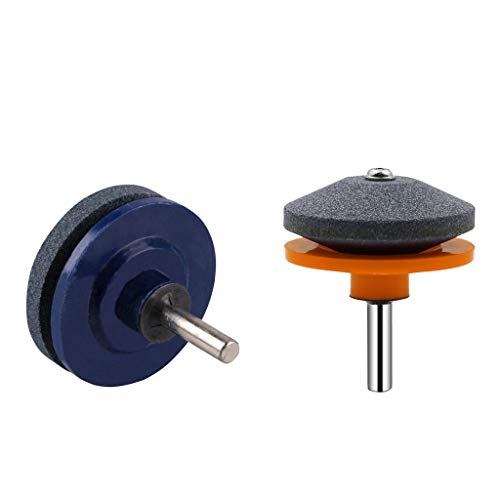 VANKOA 2pcs Professional Corundum Lawn Mower Sharpener Lawnmower Sharpener