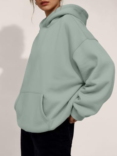 Image of Trendy Queen Women Oversized Hoodies Fall Outfits | Gentle Skin Feel, Aesthetic Drop Shoulder, Large Kangaroo Pocket, Seamless Daily Outfit Match