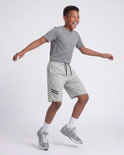 Image of 5 Pack Boys' Mesh Athletic Shorts Basketball Kids Soccer Sports Pockets