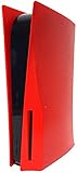 PS5 Face Plate Case Cover Replacement DIY Customized Faceplate for PS5, Game Console Skin Cover Hard Shell Prevent dust and Scratches PS5 Accessories Red