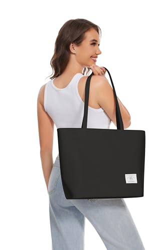 Image of KALIDI Tote Bag for Women Large Waterproof Shoulder Bag Zipper Casual Hobo Handbag Work Shopping Lightweight