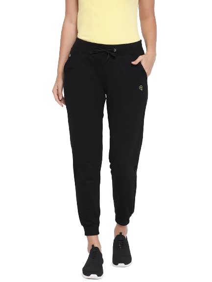 macrowoman w-series Active Plain Pants for Women in Cotton Rich Fabric, Low Waist Trousers with Front Pockets for Gym, Yoga & Leisure-picture-11