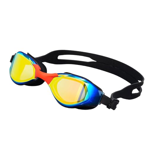 Shurzzesj Gafas de natación antiniebla, gafas para adultos para nadar - Gafas de buceo impermeables, gafas de natación ajustables, antiniebla, galvanoplastia, sin fugas, vista clara para