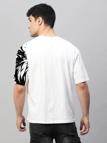Image of spab Tiger Print Stylish Men's T-Shirt - Trendy Graphic Tee for Men | Casual Wear | Soft Cotton, Breathable, Comfortable Fit, Modern Design | Cool Black Printed Graphic T-Shirt for Men - Size XXL