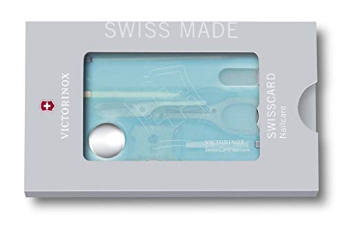 Victorinox Multitool Karte, Swiss Card Nailcare, Taschenmesser, in Kreditkartenformat, 13 Funktionen, Nagelfeile, Schere