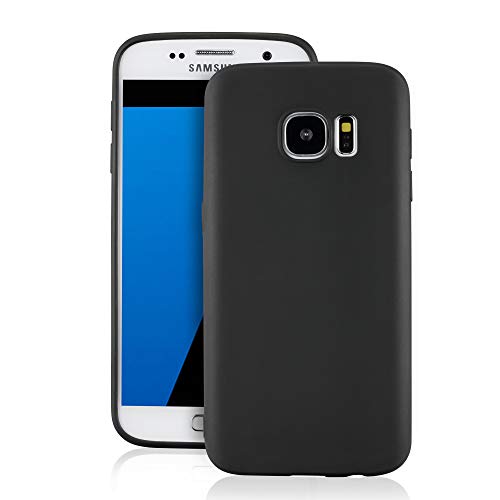 Technext020 Galaxy S7 Black Case, Galaxy S7 Case Silicone Protective Back Cover Slim Fit Samsung Galaxy S7 Bumper #TOP1