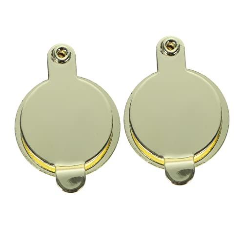 Amosfun 10 piezas cubierta para mirilla de cobre para visor de puerta, protector de seguridad con diseño giratorio para mayor privacidad miniatura 7