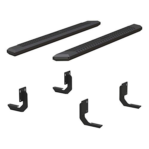 Estribos ARIES de aluminio negro para Ford F-250 y F-350 miniatura 2