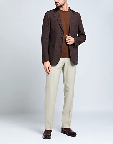 Blazer en lin pour homme veste de tailleur décontractée non doublée