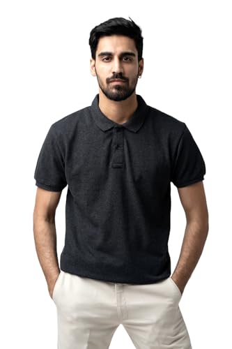 Image of Men's & Boys' Pure Cotton Polo T-Shirt - Half Sleeves, Regular Fit, Solid Plain Classic Polo Collar | Casual & Sportswear