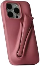 Case Compatible with Lip Gloss Holder, Silicone Trendy Aesthetic Phone Cover for Girls and Women, Include 1 Liptint (Salty Tan, iPhone 15)