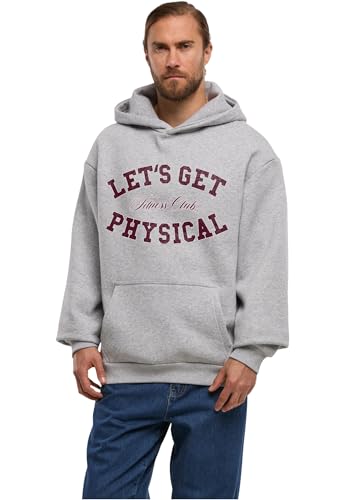 Sweat à capuche gris chiné XL Mister Tee pour homme au style urbain