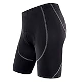 SILICONE GRIPPER: Die rutschfesten Silikon-Beinbänder an der Unterseite des Shorts halten den Short nahe an den Oberschenkeln und verhindern, dass er sich beim Radfahren auf und ab bewegt. Die Flatlock-Naht reduziert die Reibung und beseitigt Irritationen. Es gibt die Bewegungsfreiheit ohne Beschwerden beim Fahren auch stundenlang.