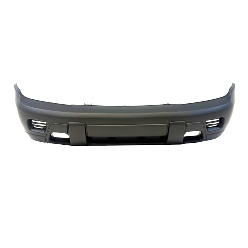 Image of FitParts Compatible with Chevrolet Trailblazer 2002-2009 Front Bumper Cover | Primed, Without Fog Light Holes, Ready to Paint, OEM 88937008, GM1000640