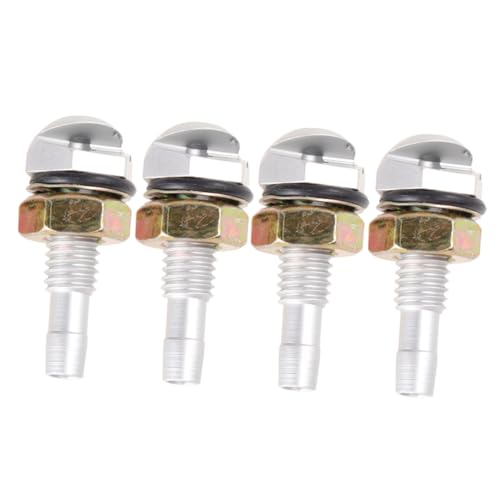 LOORGVEL Boquilla de Pulverización para Limpiaparabrisas de Coche Boquilla de de Agua Aleación Plateada Juego de 2 Pares Compatible Lavado a Presión Reparación para Nieve y Hielo