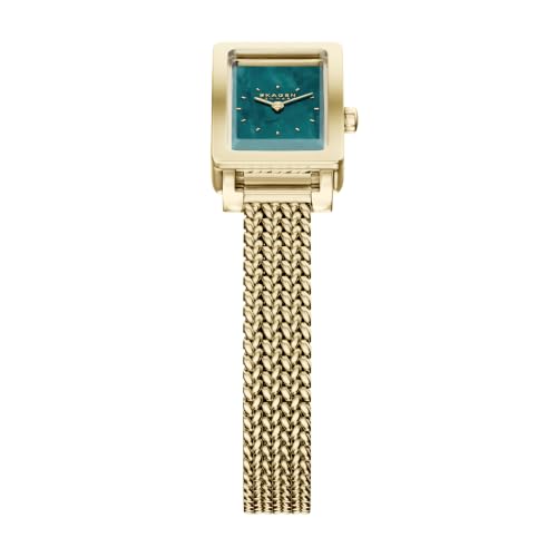 Image of Skagen Hagen Lille Rectangular Stainless Steel Watch for Women