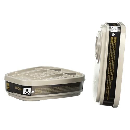Image of 3M Respirator Cartridge 6005, NIOSH Approved, 1 Pair | Helps Protect Against Formaldehyde and Organic Vapors