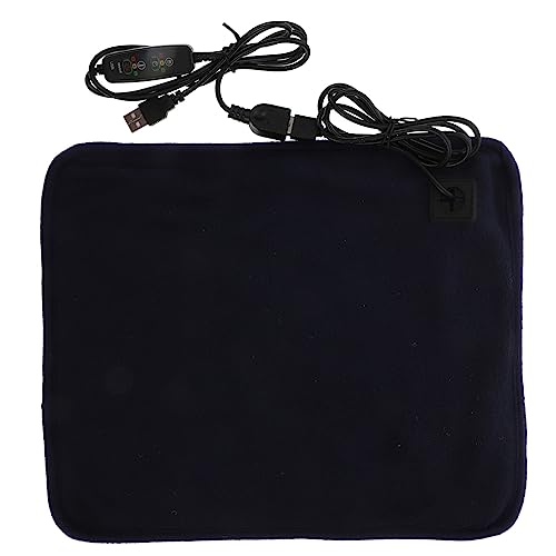 LIOOBO 1pc Pet Heating Pad Reptile Turtle Heating Mat Tortoise Small Pet Heater Pads Heated Pet Mat Indoor Warming Pad Heat Pad Waterproof Heated Bed Mat Lizard Bask Self Navy Polyester